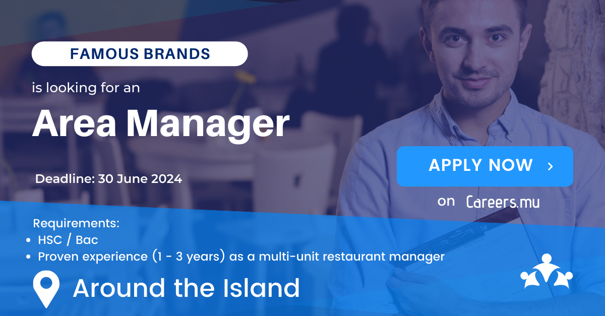 Area Manager - Careers.mu
